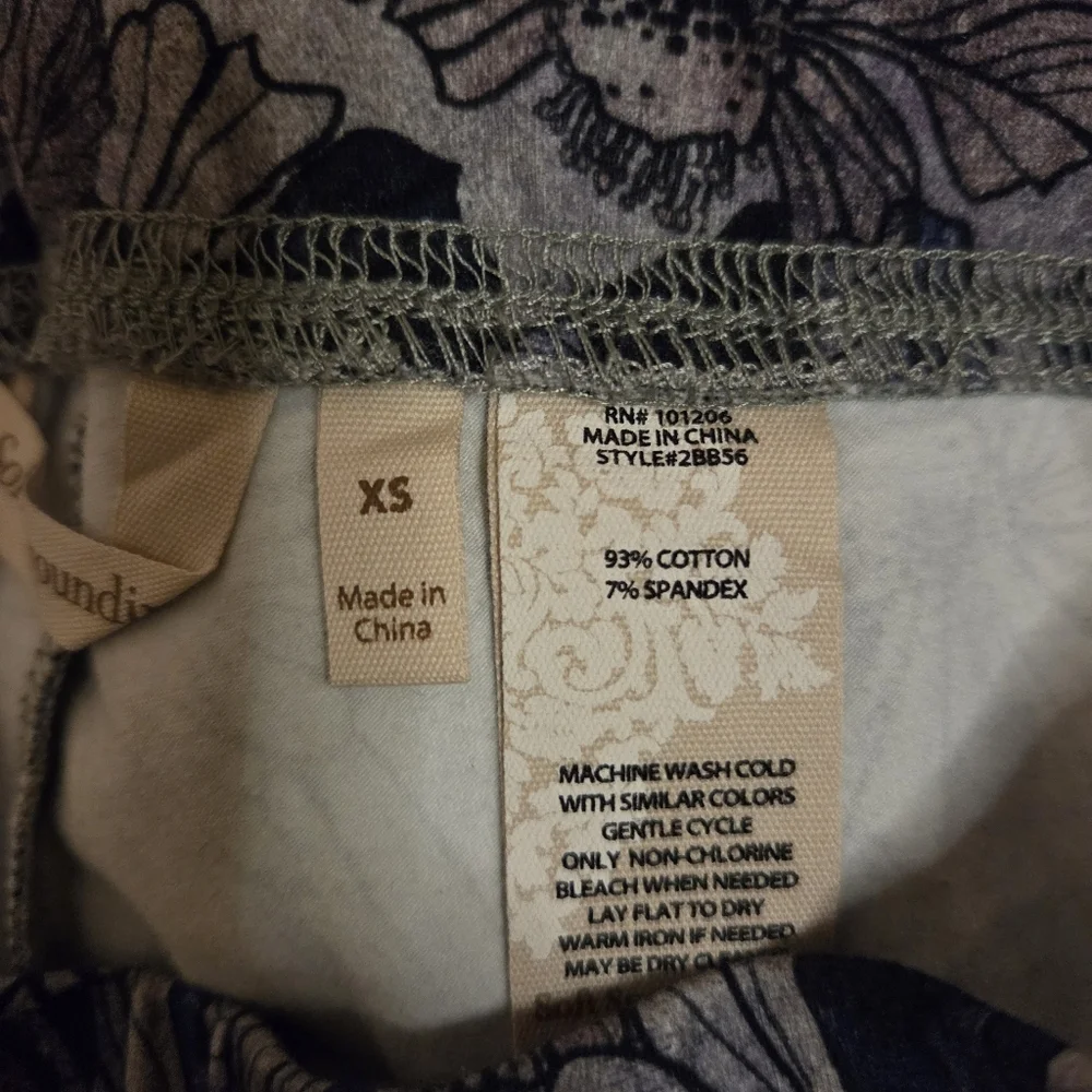 Soft Surroundings Floral Leggings XS